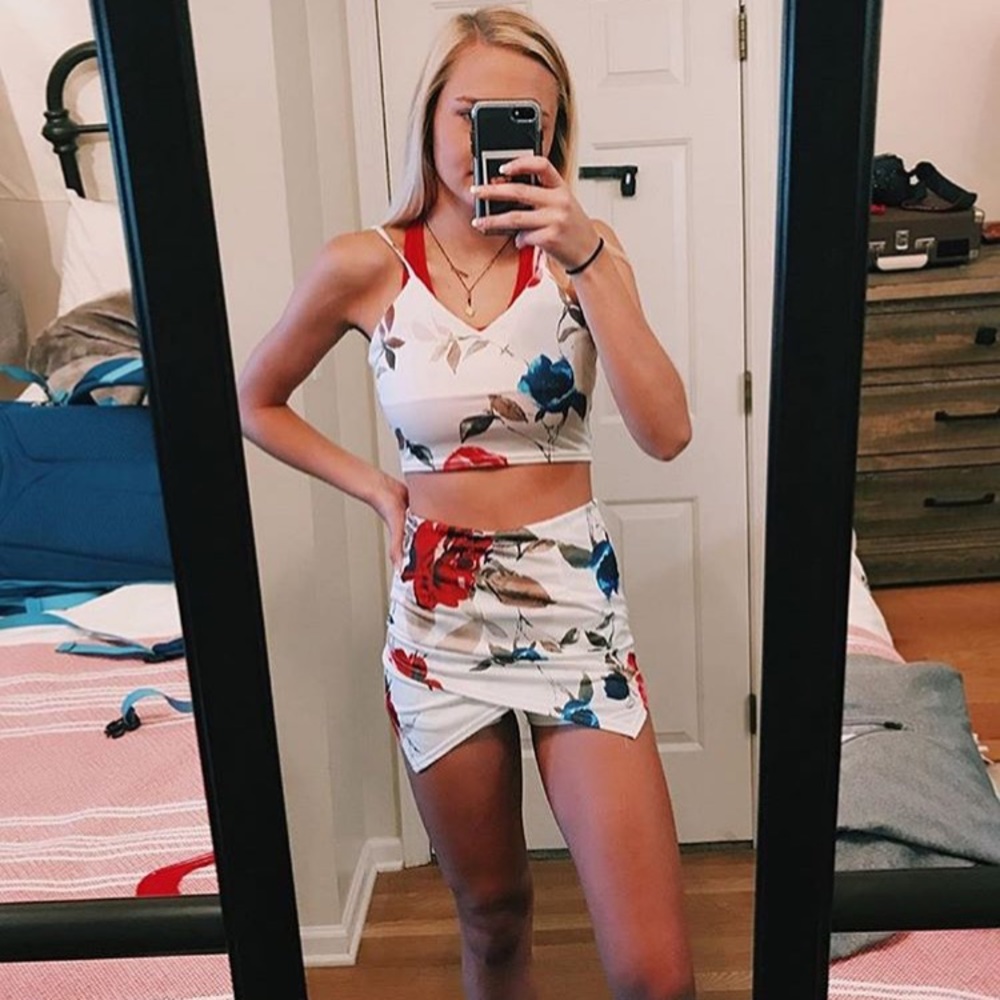 FLORAL.2 PIECE SET